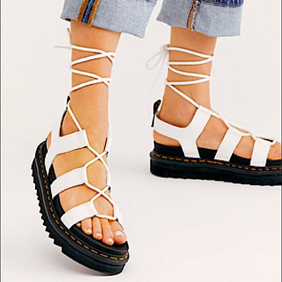 Dr. Martens Shoes - Dr marten white sandals size 8 Nartilla